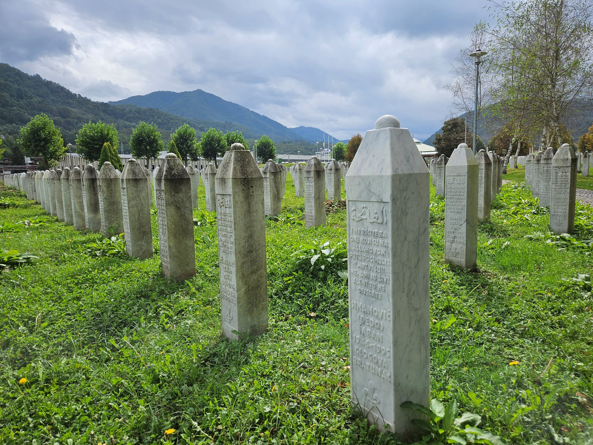 Muslim cemetery in Srebrenica where victims of the genocide of 1995  are buried.