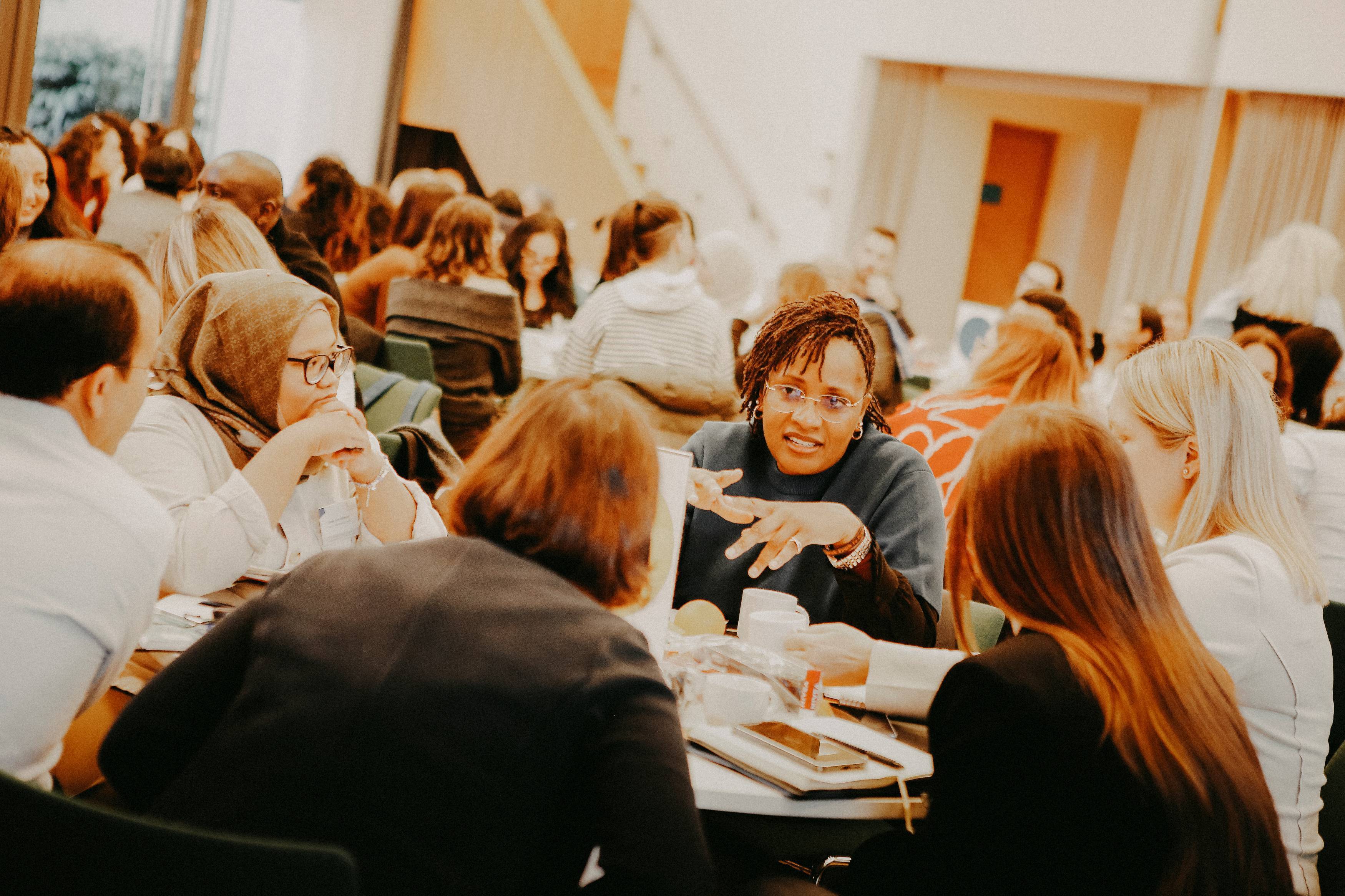 Small group discussions allowed participants to get to know each other.