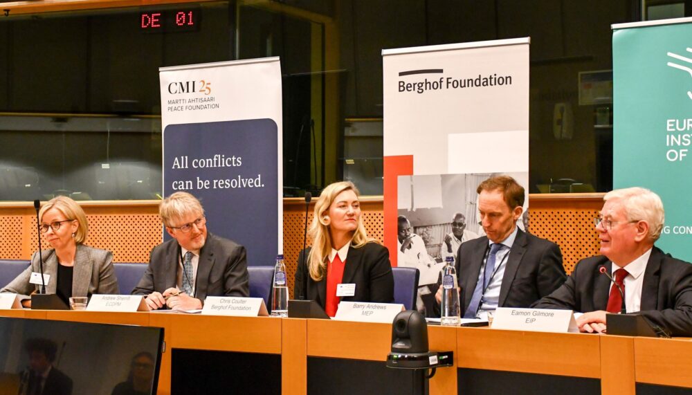 Dialogue and conflict mediation are crucial in ensuring Europe’s security.