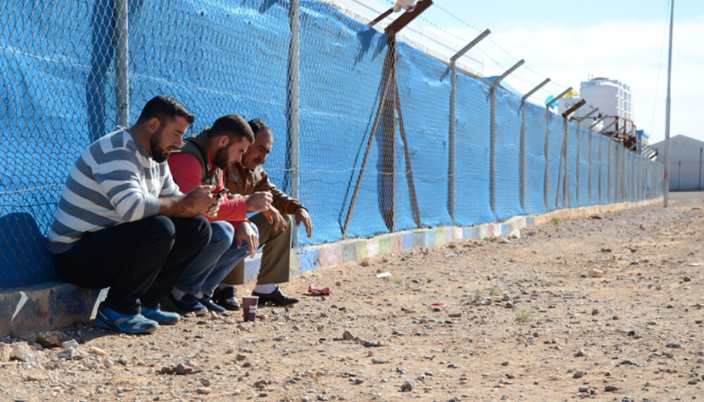 Workshop participants at Azraq refugee camp, Jordan.