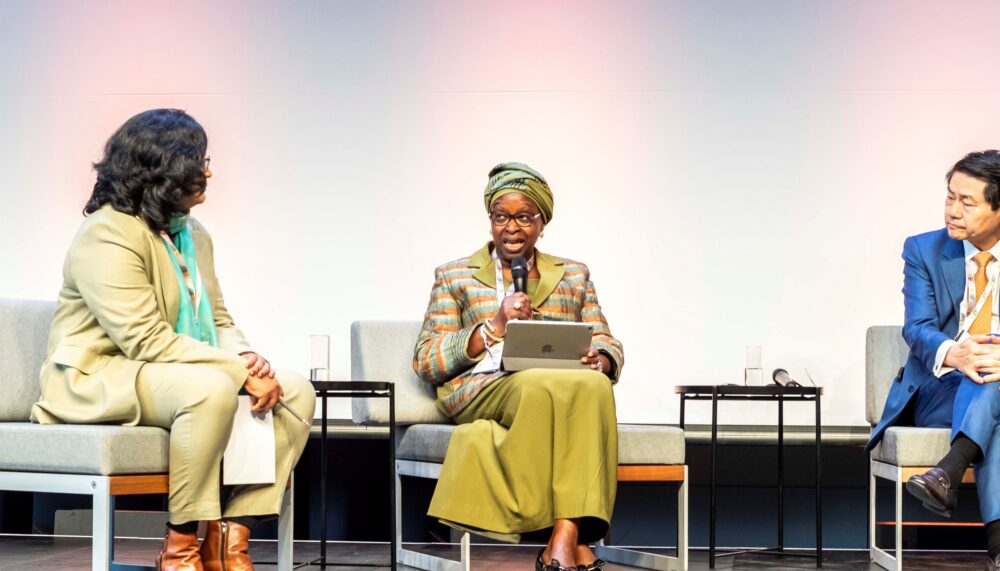 Bineta Diop, Special Envoy of the Chairperson of the African Union Commission on Women, Peace and Security, at the panel on multipolarity, geopolitics and norms at The Berlin Moot.
