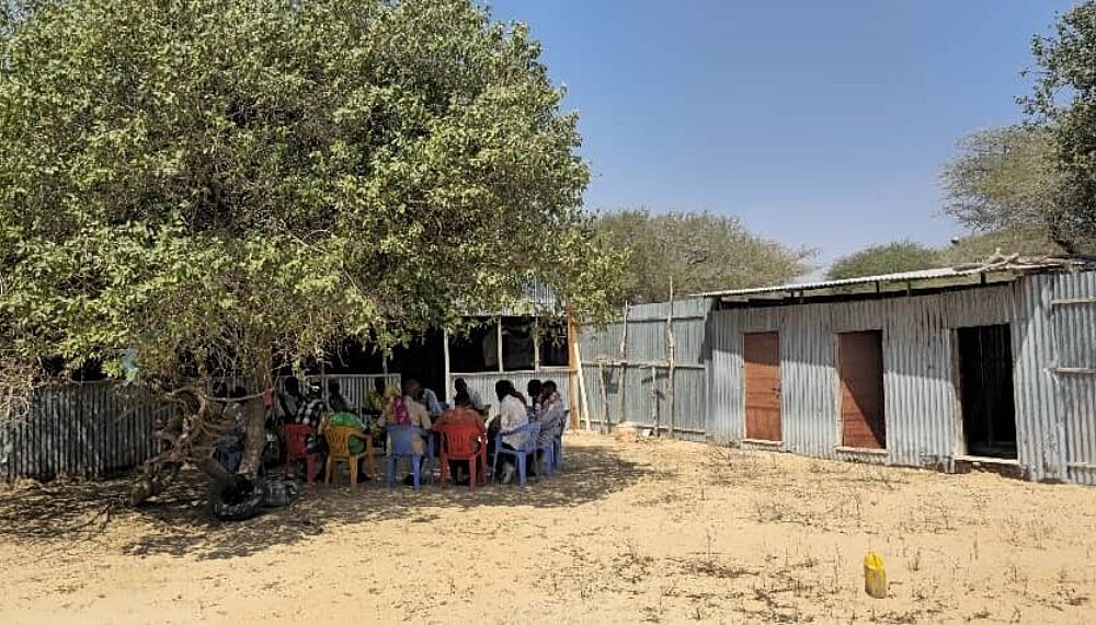 Members of Sustained Dialogue committees meet in Middle Shabelle, Somalia, where locally led dialogue is helping rebuild relationships between communities.