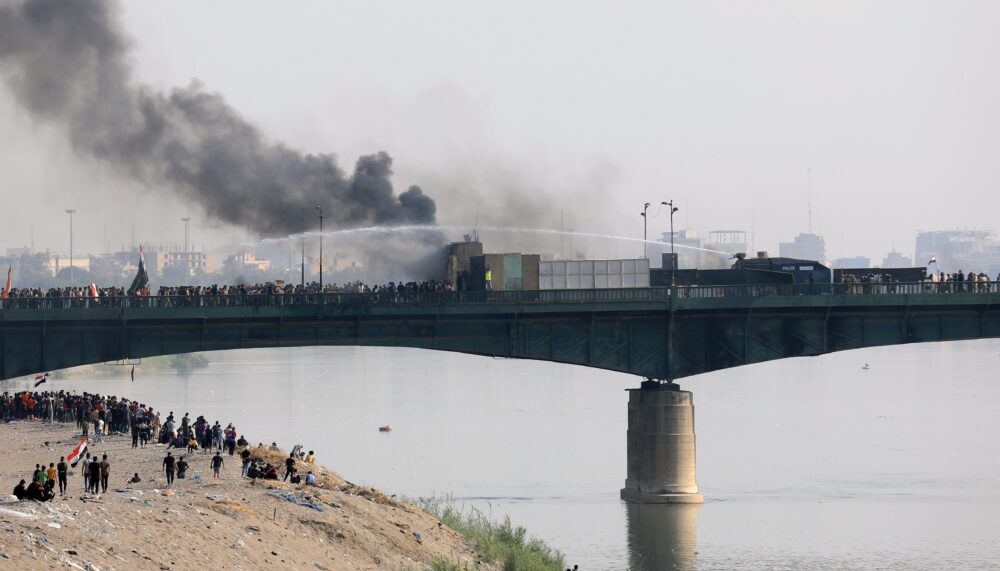 Republic Bridge Bagdad, Iraq in October 2020