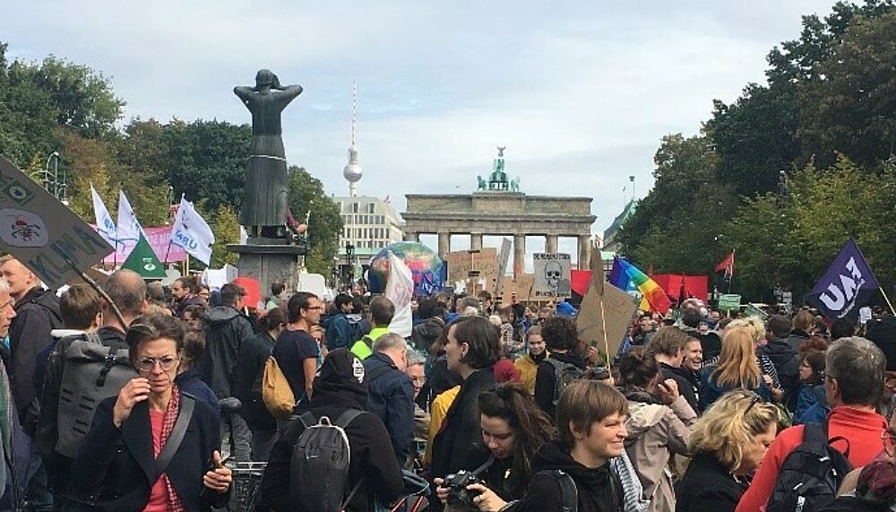 Protestors at the Berlin climate strike 2019