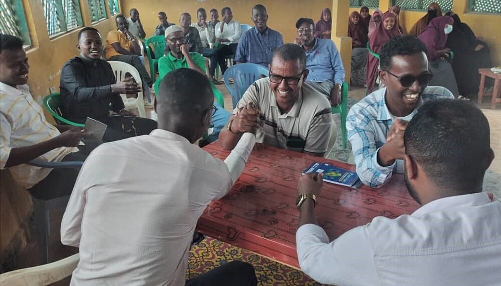 Community members from Bulla Burte engaged in the Climate Security & Conflict Transformation workshop led by IPN members.