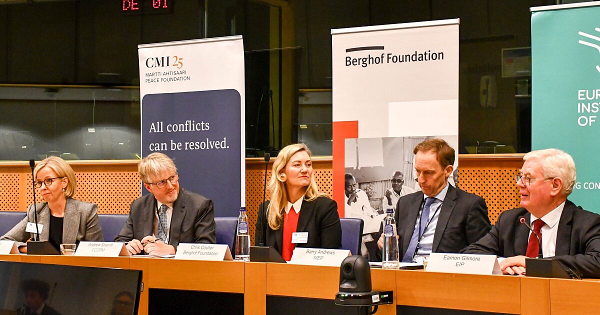 Investing in peace - Berghof Foundation