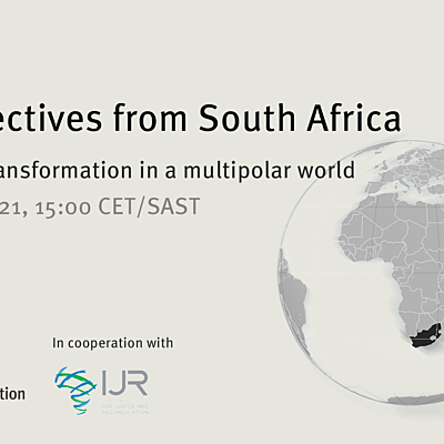 Perspectives from South Africa: Conflict transformation in a multipolar ...