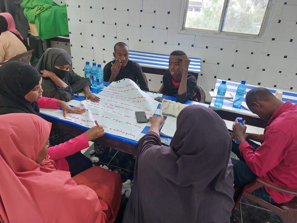 Participants from Beledweyne at the IPN-led Conflict Transformation workshop.