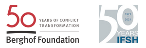 Berghof Foundation and IFSH anniversary logos