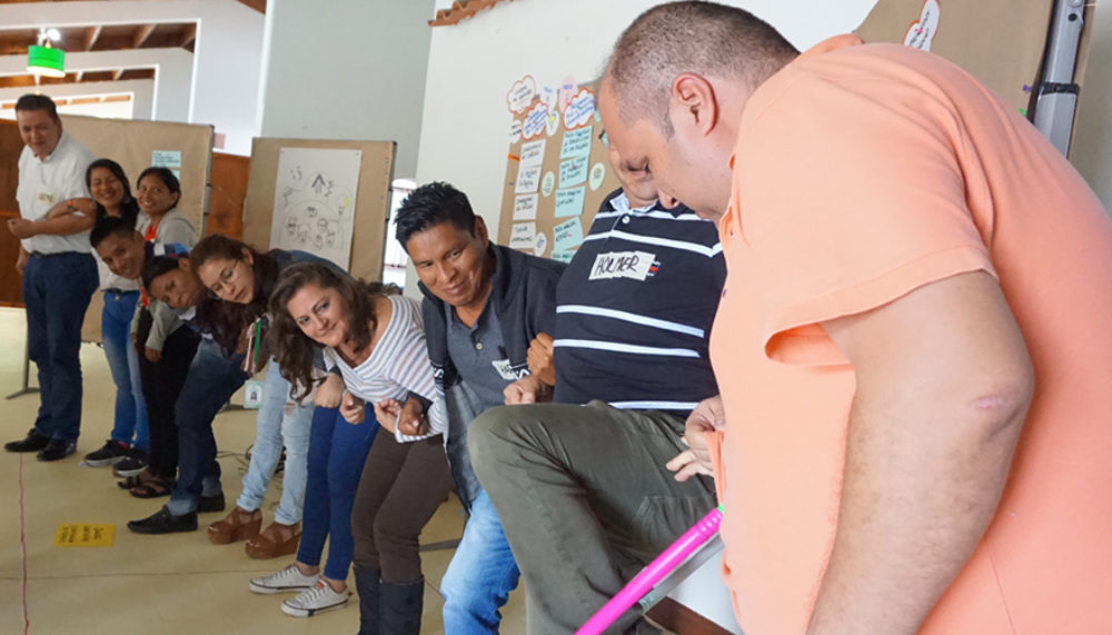 Participants of the workshop “Capacity building for participation in multi-actor dialogue spaces associated with territorial conflicts of the Bari people”, 2018 in Chinácota.