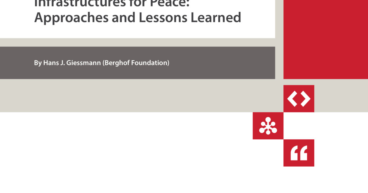 Infrastructures for Peace - Berghof Foundation
